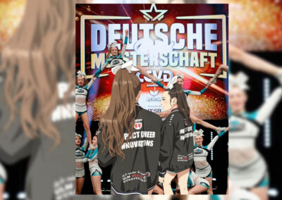 Wir haben das Cheerleading Team „Impact Shine“ mit neuen Trainingsanzügen unterstützt.